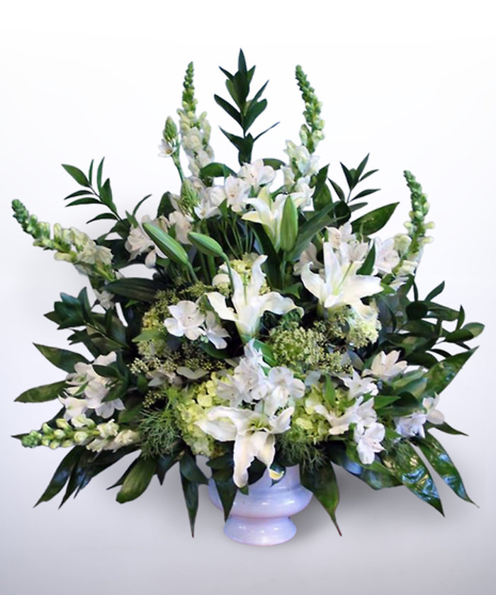 White Remembrance Funeral Urn