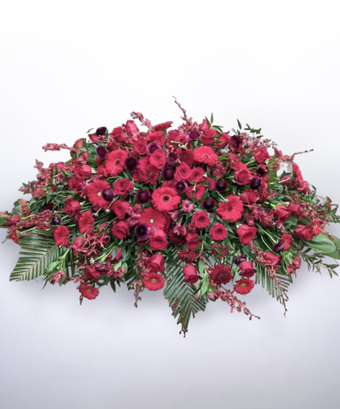 Crimson Memories Casket Cover