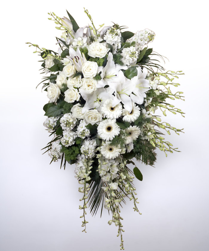 Elegant White Standing Spray