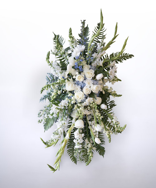 Blue & White Standing Spray