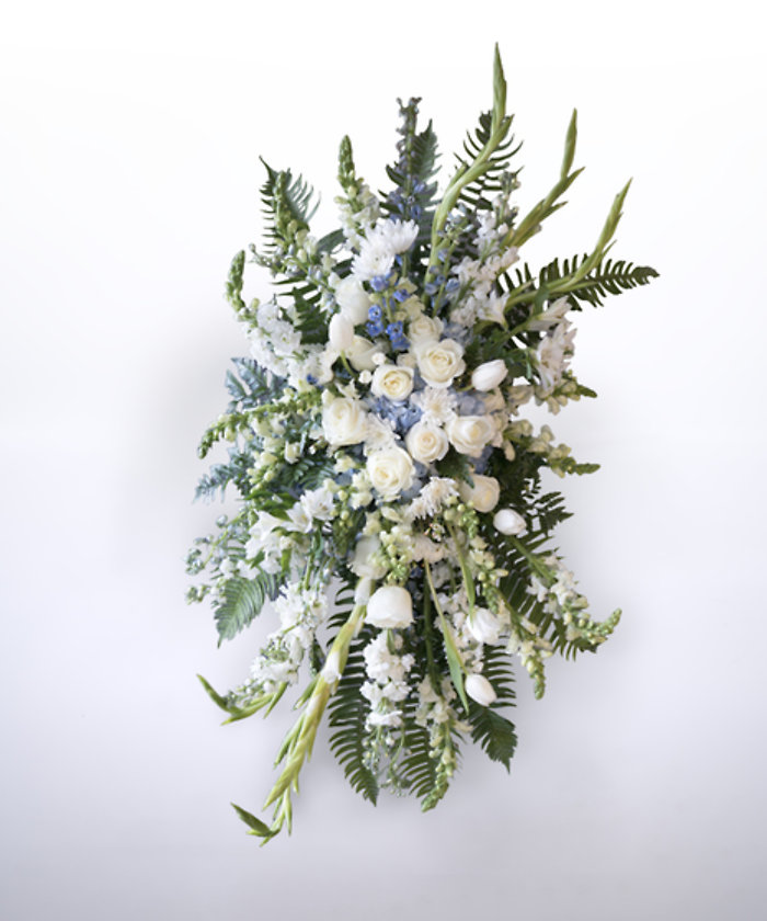 Blue & White Standing Spray