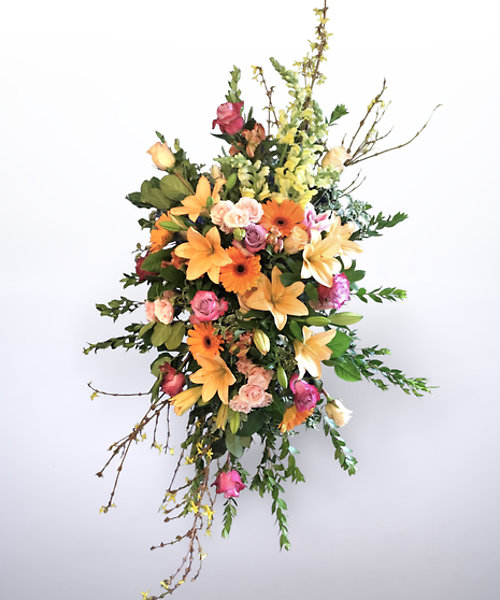 Orange & Pink Standing Spray