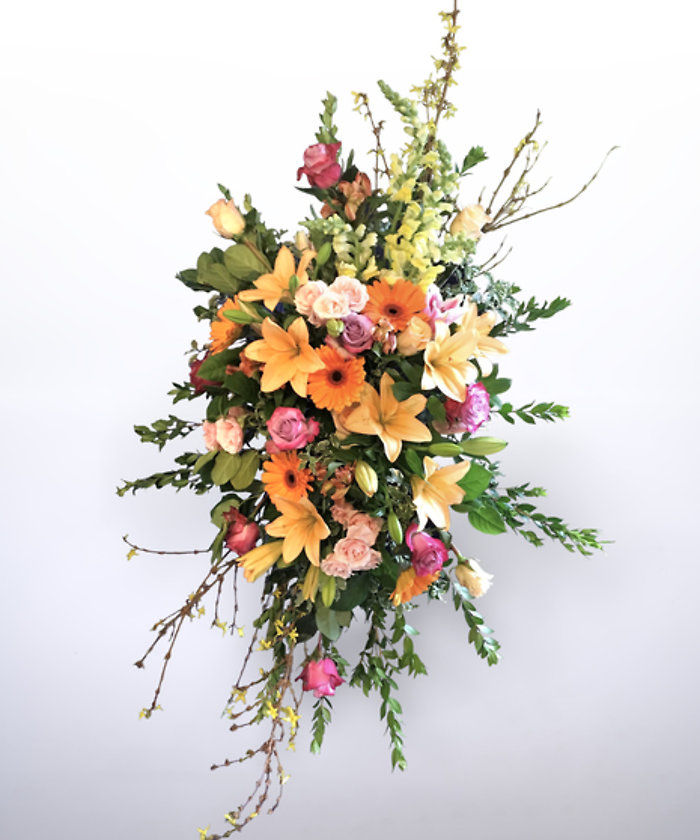 Orange & Pink Standing Spray