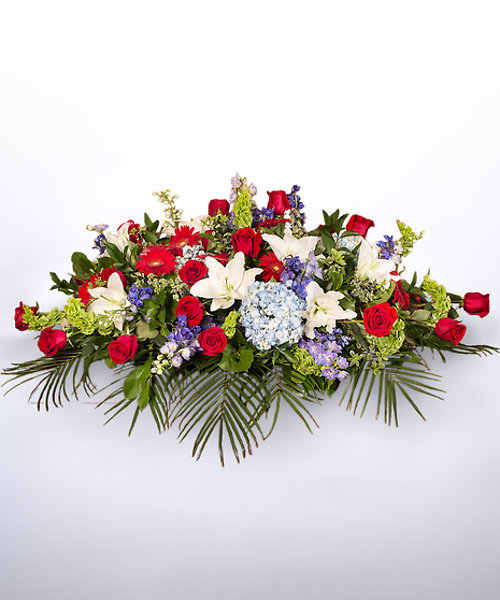 Patriotic Tribute Casket Cover