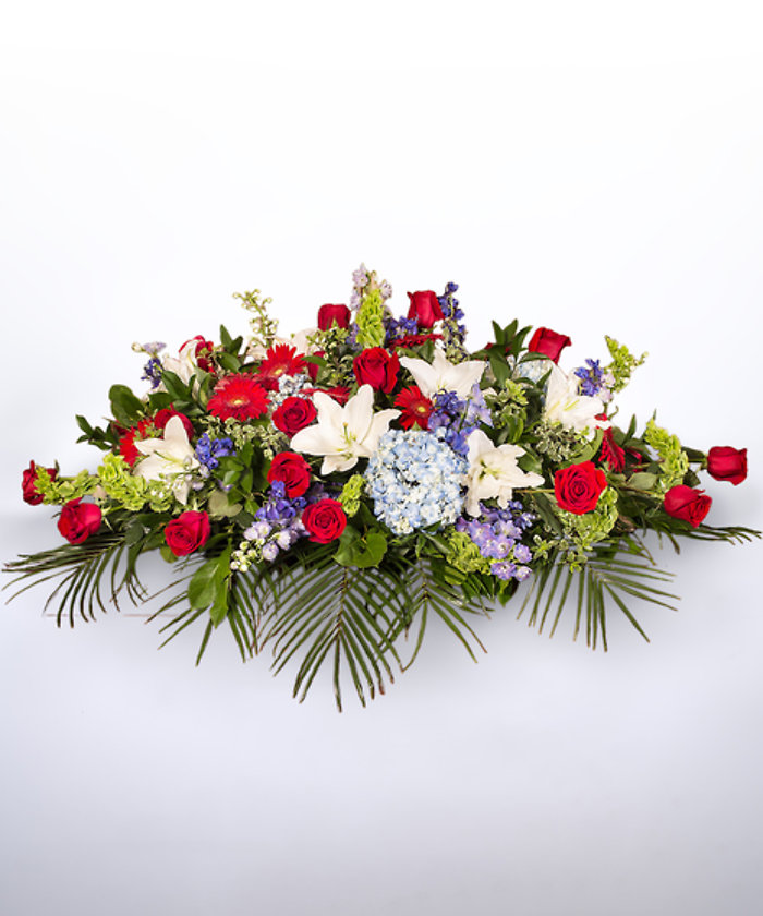 Patriotic Tribute Casket Cover
