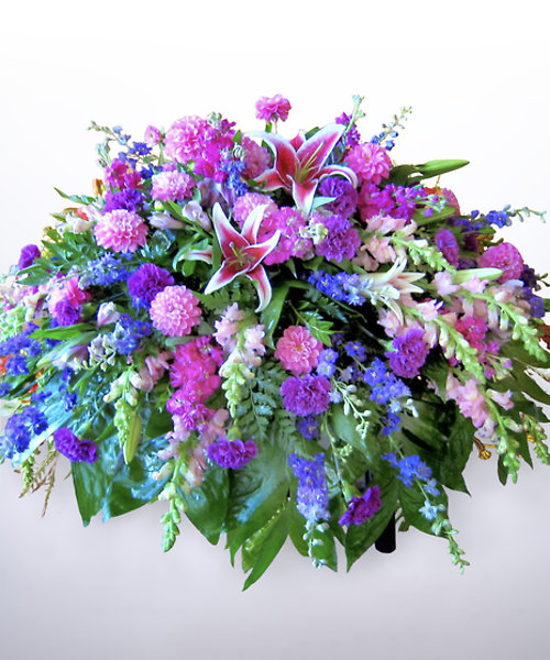 Cherished Memories Casket Cover