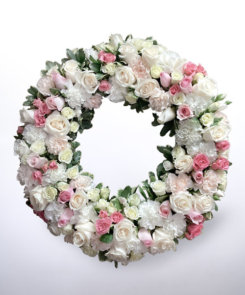 Blush Memories Funeral Wreath