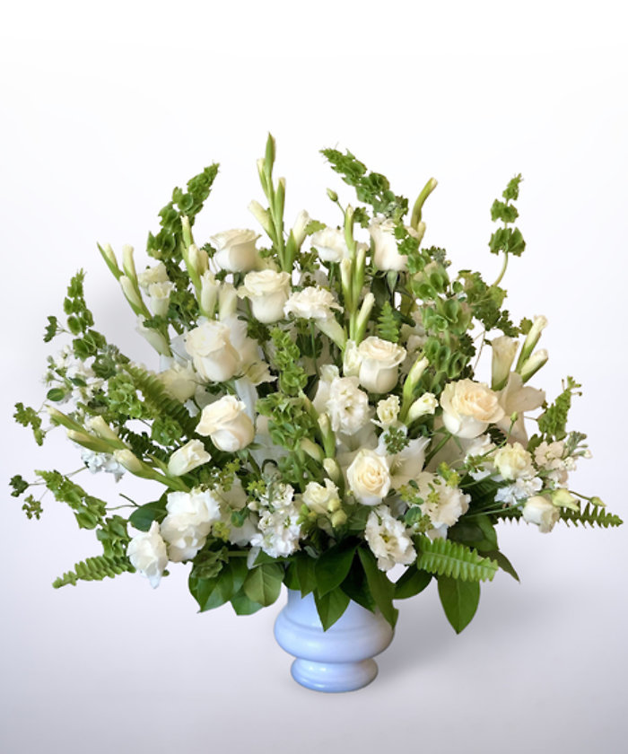 White Blessing Funeral Urn