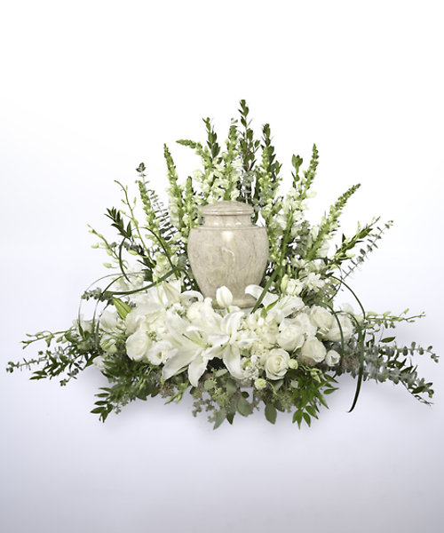 White Cremation Tribute