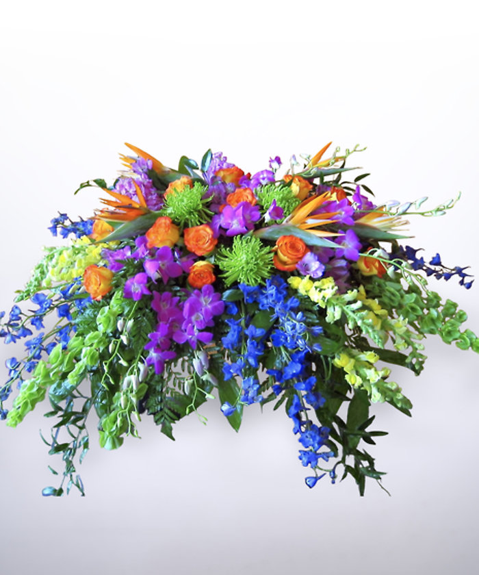 Tropical Paradise Casket Cover