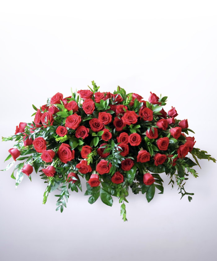 Classic Rose Casket Cover