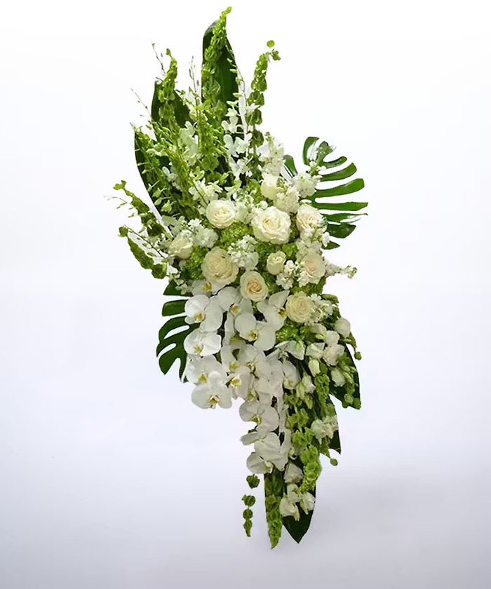 White Orchid Standing Spray