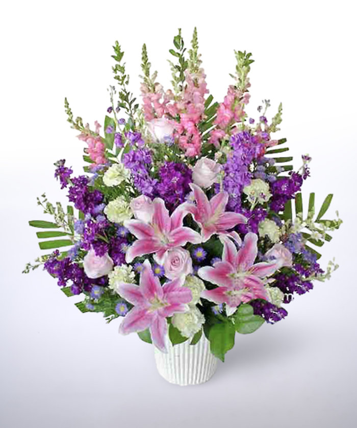 Pink & Purple Funeral Urn