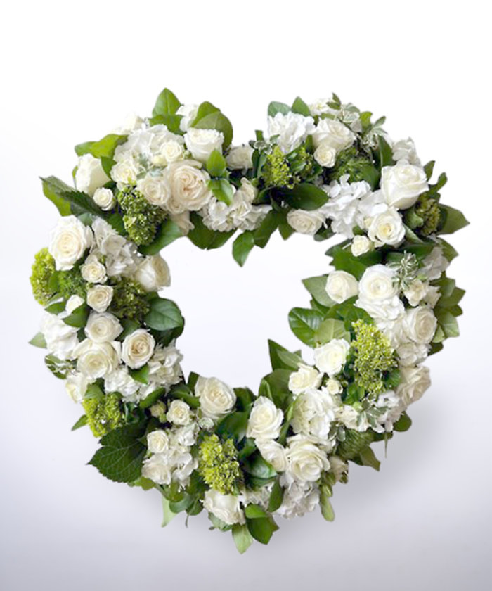 Radiant White Open Heart