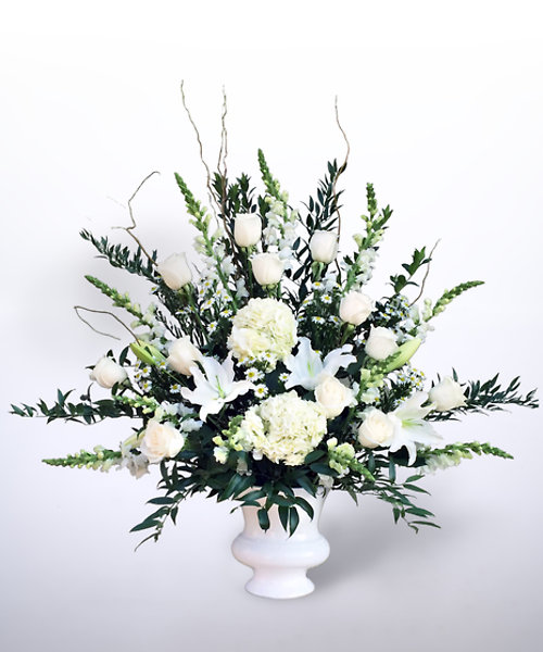 White Reverence Funeral Urn